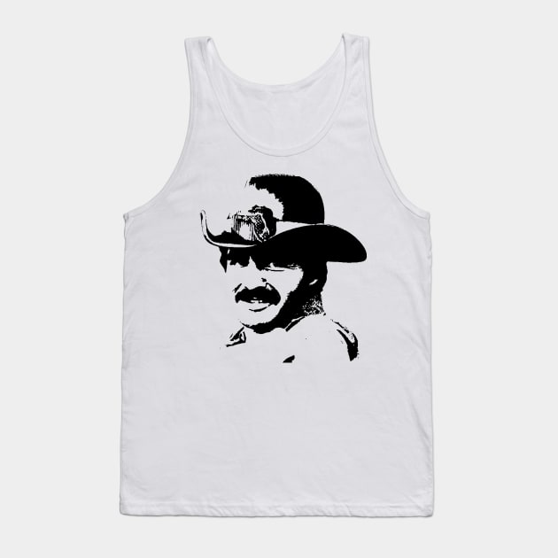 Burt Reynolds Pop Art Portrait Tank Top by phatvo